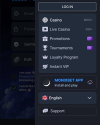 Monixbet Casino Review Image 3